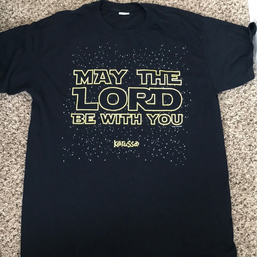 Unisex "May the Lord be with you" black Tshirt